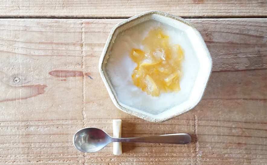 はちみつ柚子のヨーグルトムース