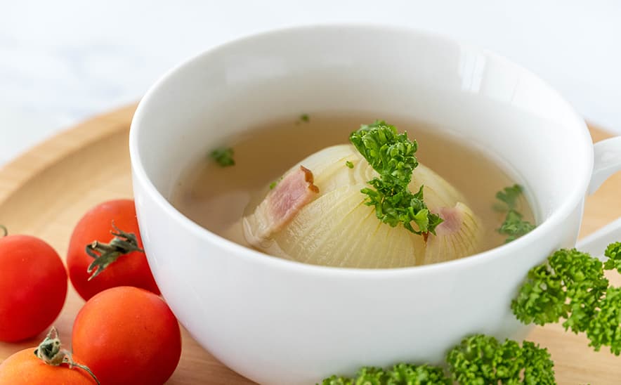 玉ねぎのまるごとスープ煮