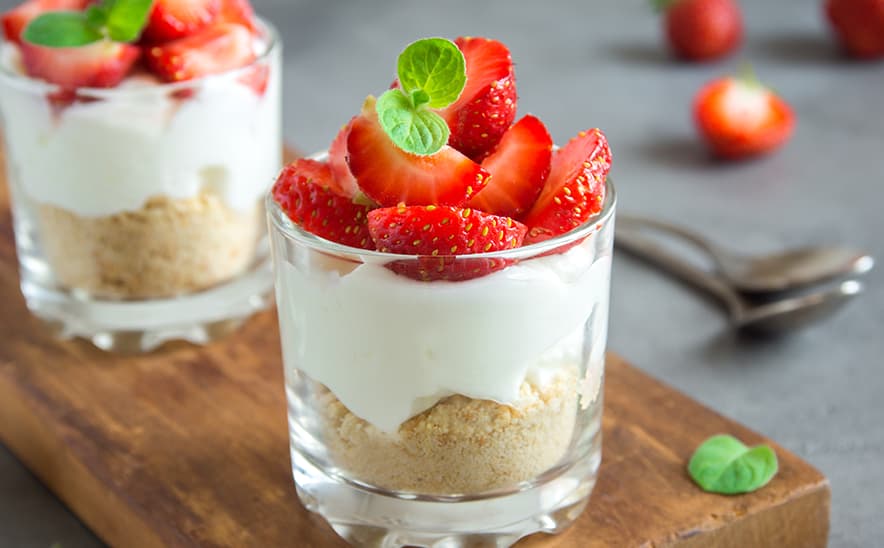 ハニー苺レアチーズケーキ