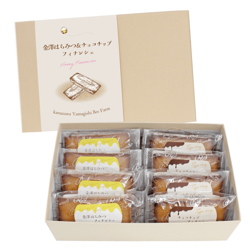 はちみつフィナンシェ（プレーン・チョコチップ）8個入り