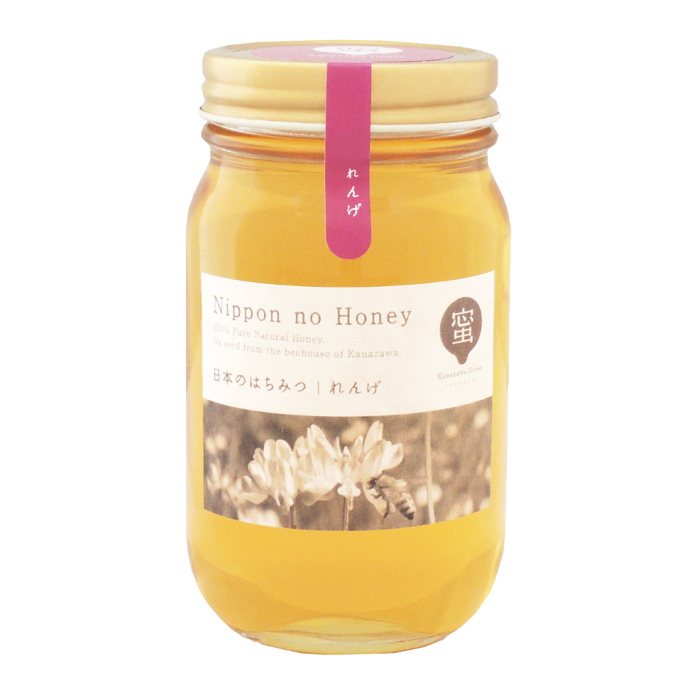 はちみつ 国産 日本のはちみつ れんげ 丸瓶300ｇ 国産はちみつ 金澤やまぎし養蜂場オンラインショップ