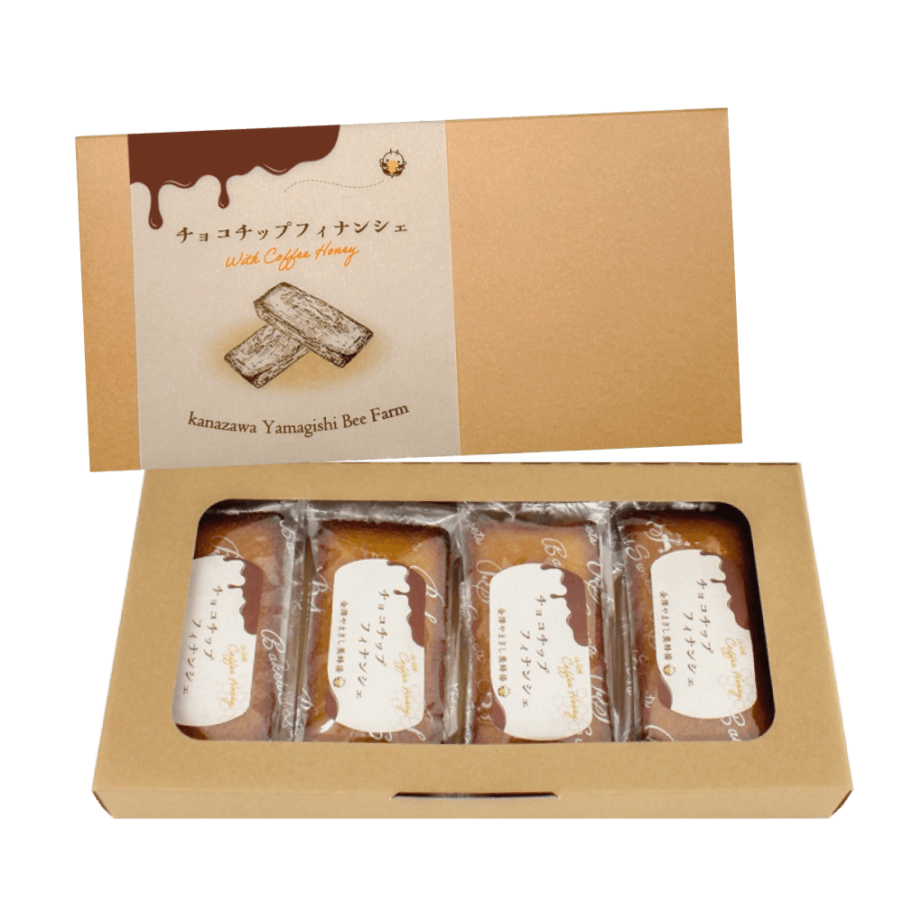 チョコチップフィナンシェ（4個・箱入り）