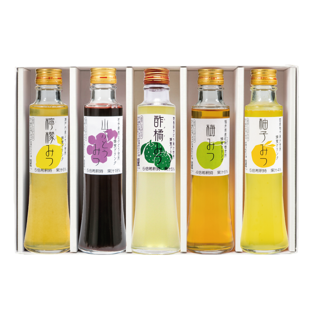 ヒカキン大絶賛 はちみつドリンク5本ギフト はちみつギフト 金澤やまぎし養蜂場オンラインショップ