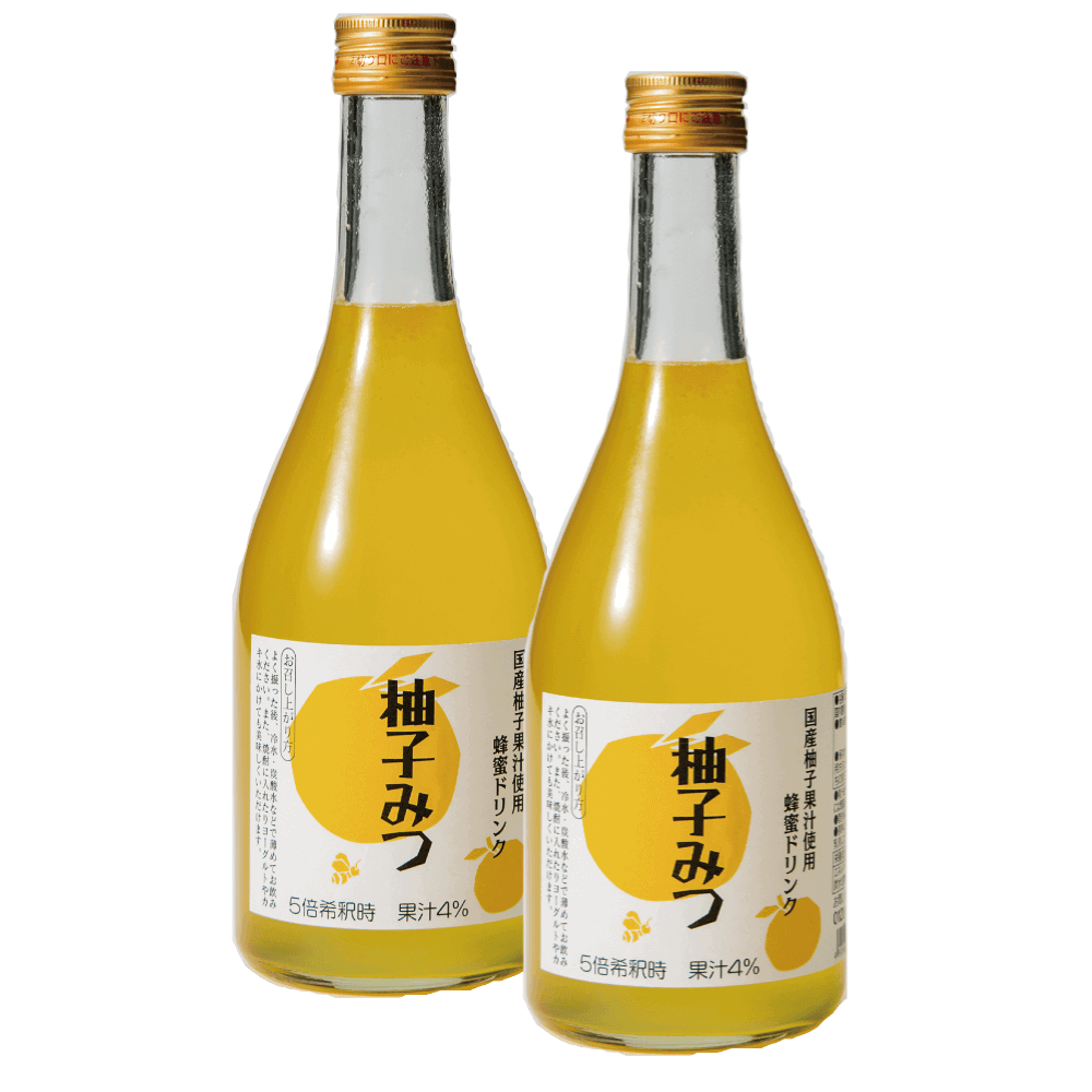 ハニードリンク 柚子みつ 500ml×2本セット（サブスク1ヶ月ごと／2ヶ月ごと／3ヶ月ごと）