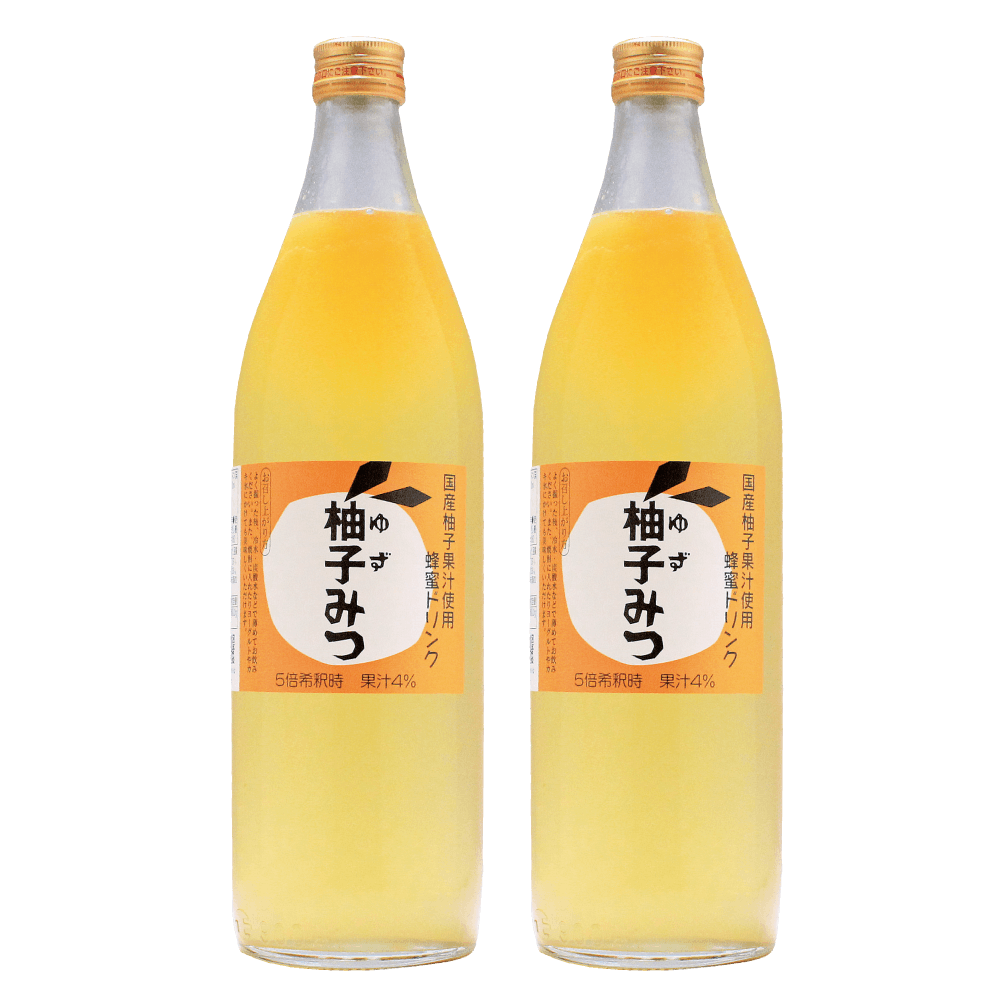 ハニードリンク　柚子みつ　９００ｍｌ×２本セット